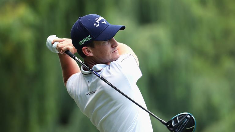 JOHANNESBURG, SOUTH AFRICA - JANUARY 13:  Chris Paisley of England tees off on the 8th hole during day three of the BMW South African Open Championship at 