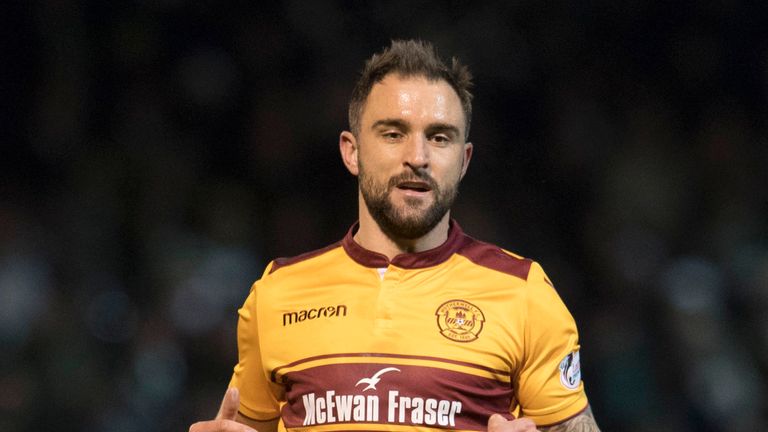 Peter Hartley in action for Motherwell