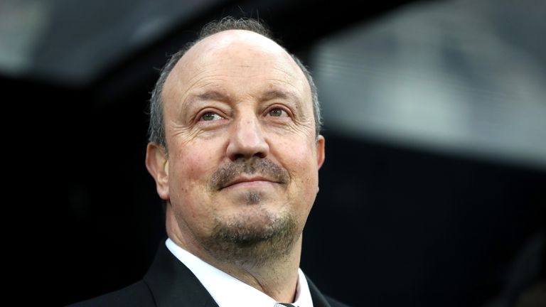 Rafael Benitez prior to the Premier League match between Newcastle United and Swansea City
