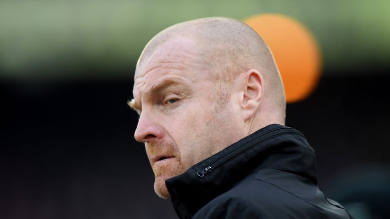Sean Dyche prior to the Premier League match between Crystal Palace and Burnley at Selhurst Park