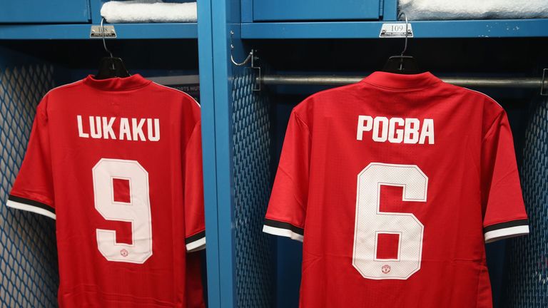 Romelu Lukaku Paul Pogba shirts