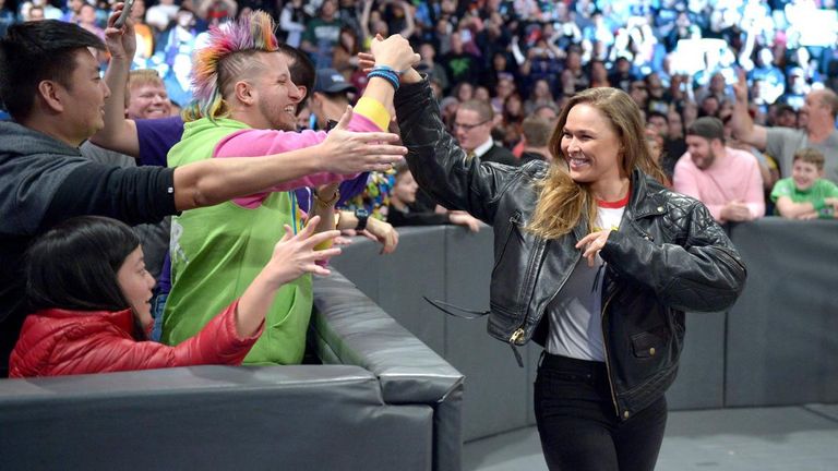 Rousey's arrival has been generally welcomed by WWE fans