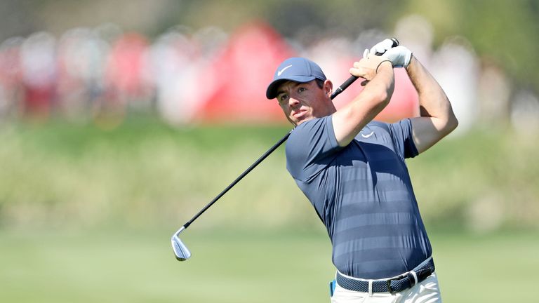 Rory McIlroy during the second round of the 2018 Abu Dhabi HSBC Gof Championship at the Abu Dhabi Golf Club on January 19, 2018 in Abu Dhabi, 