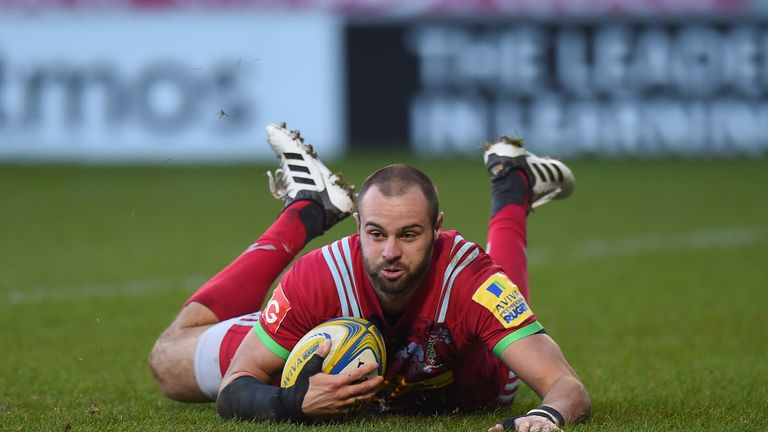 Ross Chisholm scored Harlequins' third try of the game 