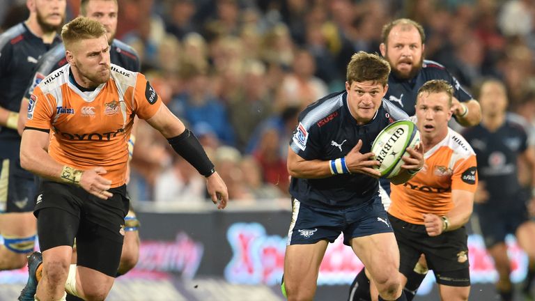 London Irish scrum-half Piet van Zyl, pictured in action for the Bulls in 2017