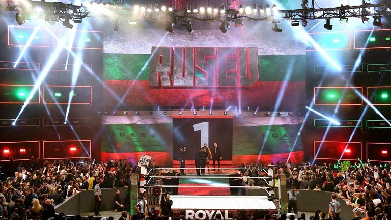 Rusev entered the men's Royal Rumble at number one