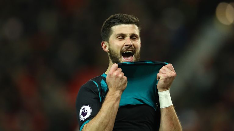 MANCHESTER, ENGLAND - DECEMBER 30:  Shane Long of Southampton reacts during the Premier League match between Manchester United and Southampton at Old Traff