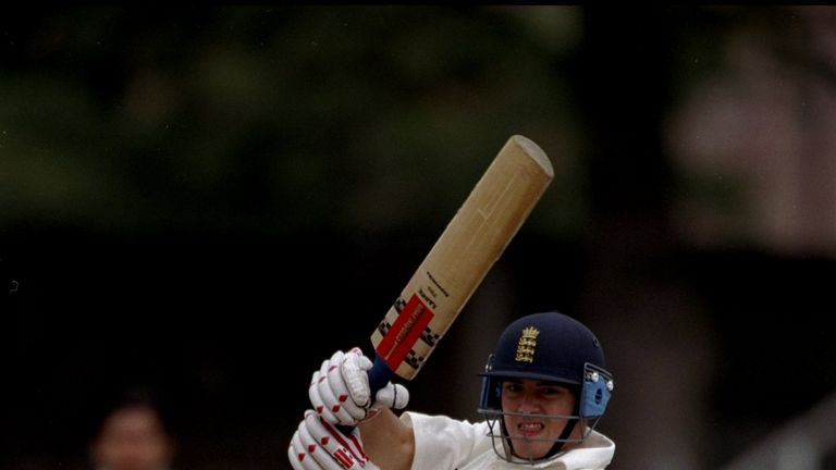 31 Aug 1998:  Stephen Peters of England in action during the England vs Pakistan U19 game at Chemsford, England. \ Mandatory Credit: Craig Prentis /Allspor