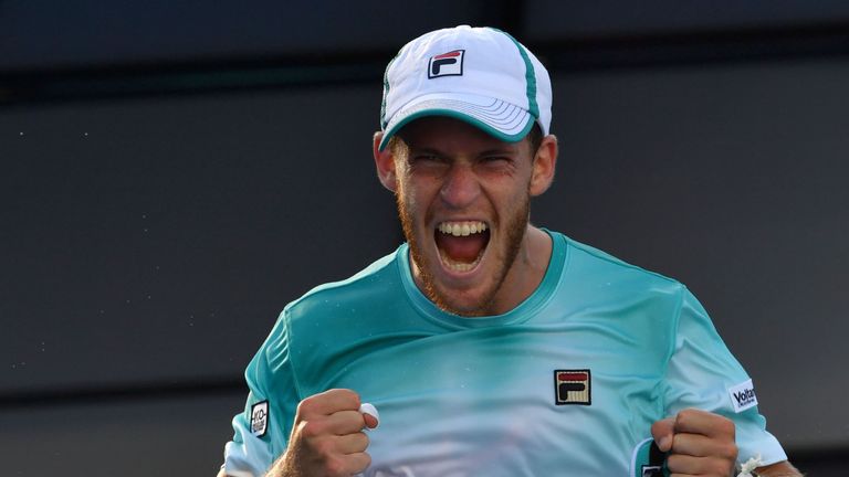 Diego Schwartzman enjoyed his victory over Alexandr Dolgopolov