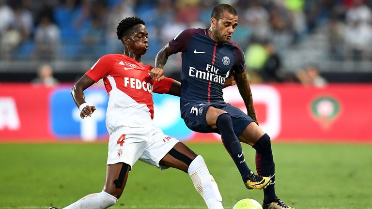 Terence Kongolo (left) has made six appearances for Monaco this season