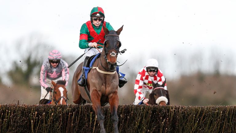 Max Kendrick riding Themanfrom Minella lead all the way to win the Higos Insurance Services Somerset National Handicap Chase at Wincanton