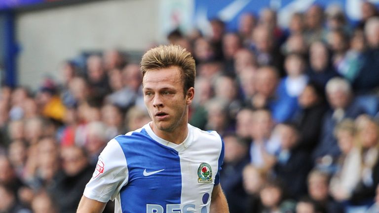 Todd Kane, Blackburn Rovers, in action in 2013