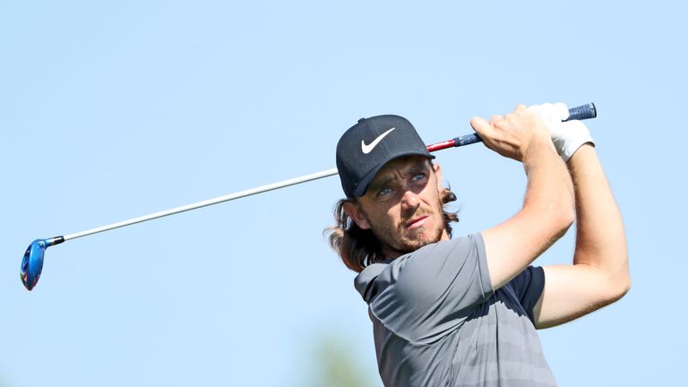 Tommy Fleetwood during the second round of the 2018 Abu Dhabi HSBC Gof Championship at the Abu Dhabi Golf Club on January 19