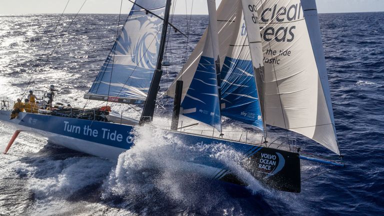Turn the Tide on plastic finished sixth on leg four of the Volvo Ocean Race between Melbourne and Hong Kong