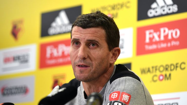 Watford's new manager Javi Gracia during a press conference at Watford Training Ground