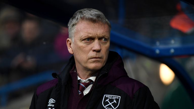HUDDERSFIELD, ENGLAND - JANUARY 13:  West Ham United manager David Moyes during the Premier League match between Huddersfield Town and West Ham United at J