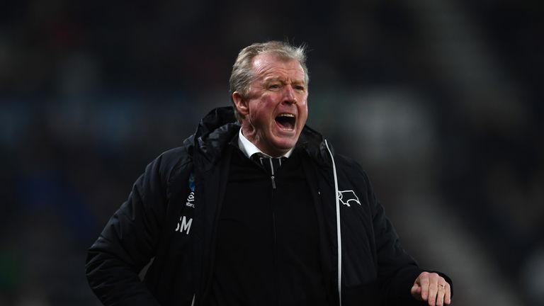 Steve McClaren during his most recent spell of football management with Derby County