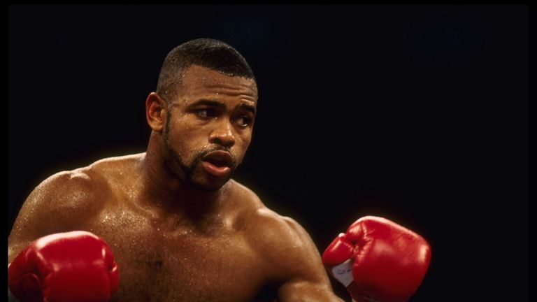 25 Jun 1995:  Boxer Roy Jones Jr.  stands and delivers some punches against opponent Vinny Pazienza. Jones retained his International Boxing Federation Sup