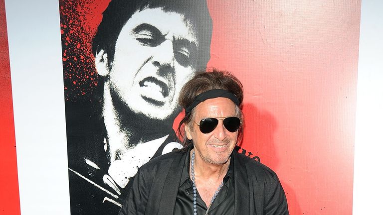 LOS ANGELES, CA - AUGUST 23:  Actor Al Pacino arrives at the release of "Scarface" On Blu-ray at the Belasco Theatre on August 23, 2011 in Los Angeles, Cal