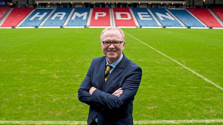 New Scotland Head Coach Alex McLeish is unveiled to the media.