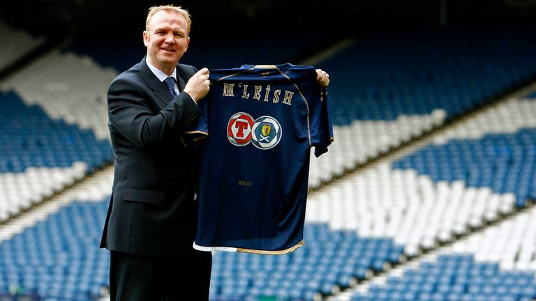 Alex McLeish is unveiled as the new Scotland manager in 2007
