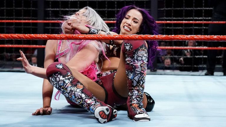 Alexa Bliss' Raw women's title was on the line at Elimination Chamber