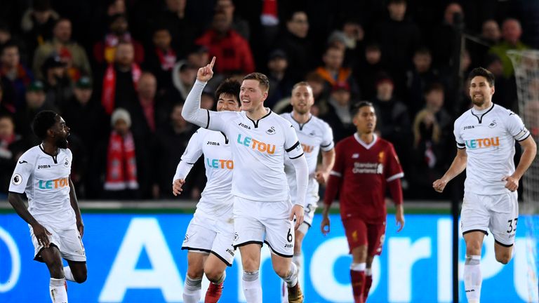 Alfie Mawson has made 32 appearances for Swansea this season