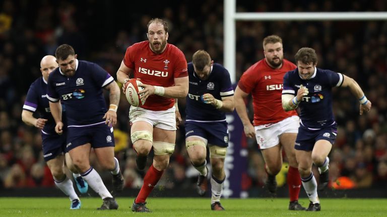 As well as being dominant in the lineout Alun Wyn Jones proved dynamic in the loose