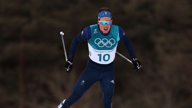 Andrew Musgrave finished less than 20 seconds outside the medals in the 30km skiathlon in Pyeongchang