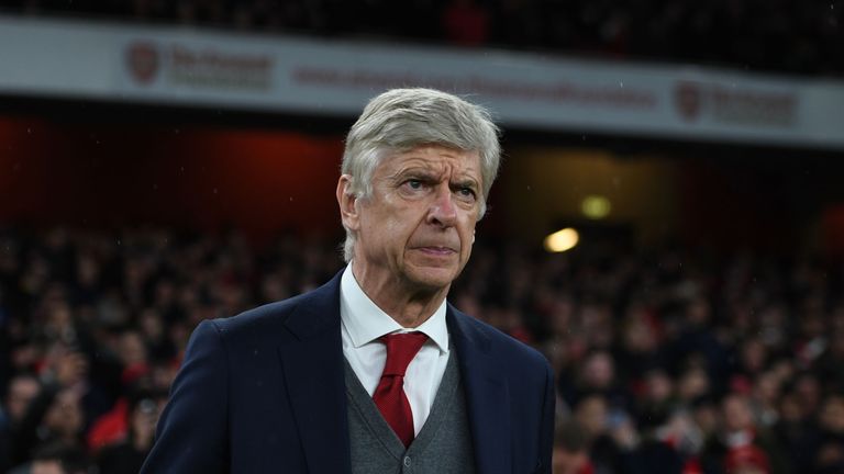 Arsene Wenger during the Premier League match between Arsenal and Everton at Emirates Stadium