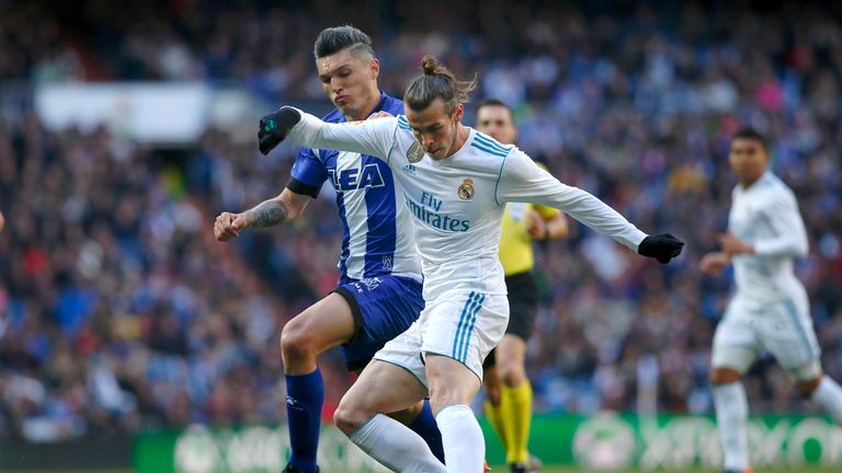 Gareth Bale  fires in Real's second 28 seconds into the second-half