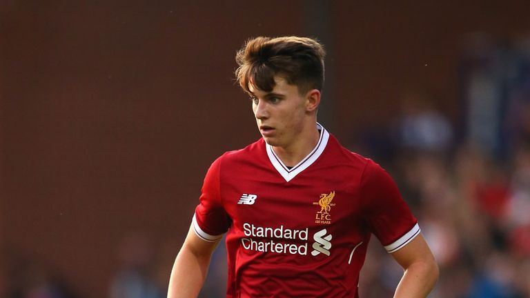 BIRKENHEAD, ENGLAND - JULY 12:  Ben Woodburn of Liverpool during a pre-season friendly match between Tranmere Rovers and Liverpool at Prenton Park on July 