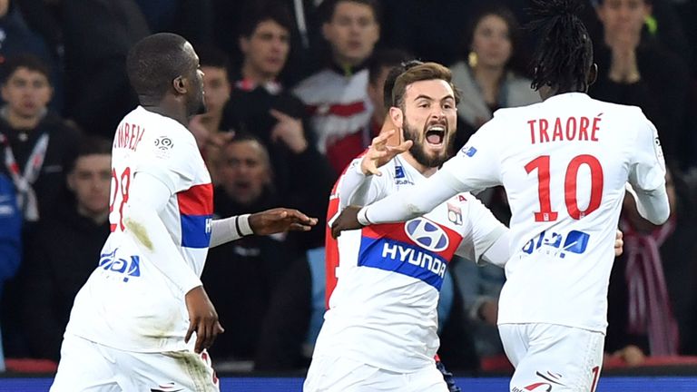 Bertrand Traore scored twice for Lyon as they were held by Lille