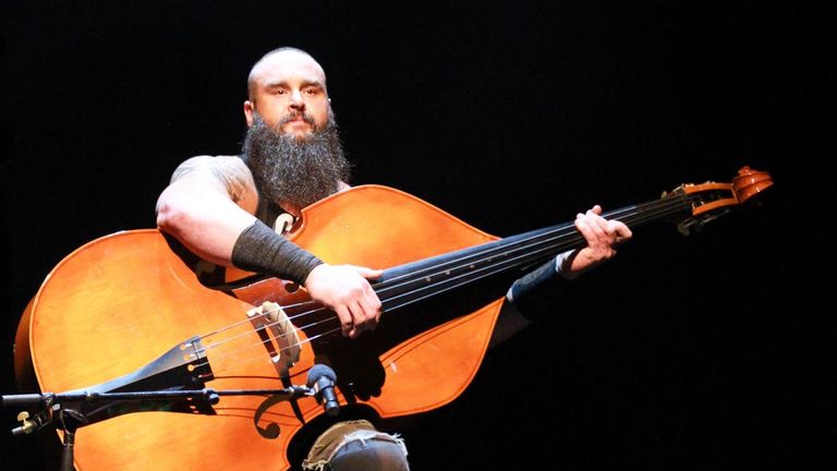 Braun Strowman struggled to get a tune out of his cello - until he broke it over Elias' back