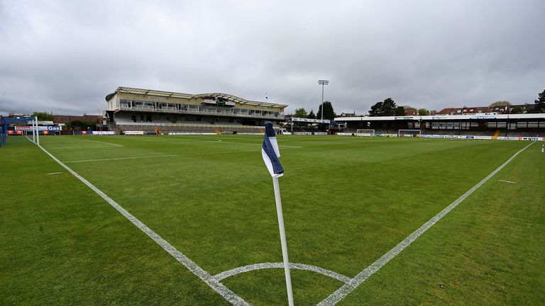 The pitch at Memorial Stadium was deemed unplayable due to frozen conditions