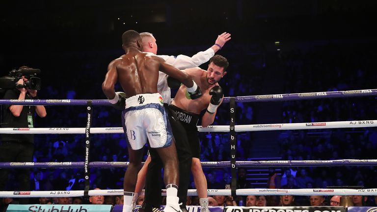 BRITISH BEEF PROMOTION
02 LONDON
PIC;LAWRENCE LUSTIG 
Light-Heavyweight contest
JOSHUA BUATSI v JORDAN JOSEPH