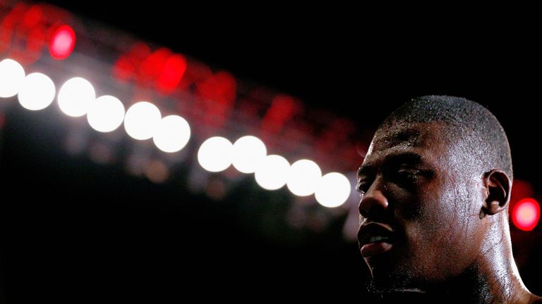  Isaac Chamberlain of England looks on after victory over Moses Matovu of Tanzania in their Cruiserweight Contest prior to th