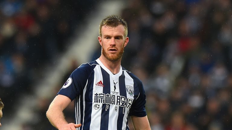Chris Brunt in action for West Bromwich Albion