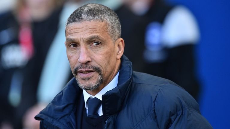 Brighton's Irish manager Chris Hughton arrives for the English FA Cup fifth round football match between Brighton and Hove Albion and Coventry City at the 