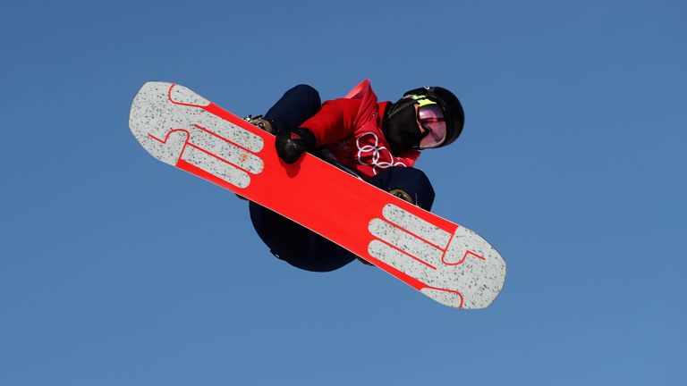 PYEONGCHANG-GUN, SOUTH KOREA - FEBRUARY 21:  Rowan Coultas of Great Britain competes during the Men's Big Air Qualification on day 12 of the PyeongChang 20