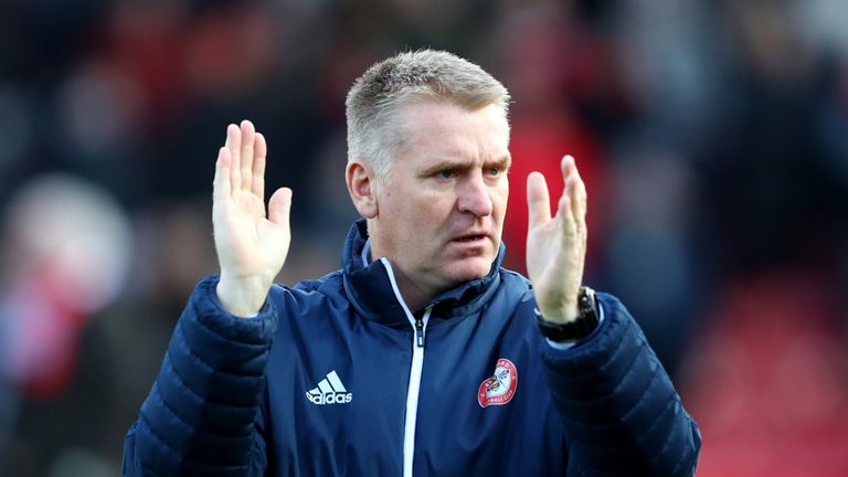 BRENTFORD, ENGLAND - JANUARY 06:  Dean Smith, Manager of Brentford during the The Emirates FA Cup Third Round match between Brentford and Notts Country at 