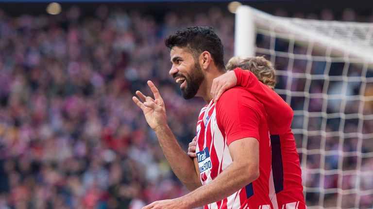 Diego Costa scored Atletico Madrid's second goal