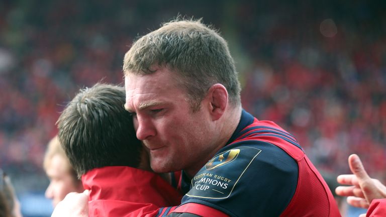 Munster's Donnacha Ryan after the European Champions Cup, Pool One match at Thomond Park, Limerick.