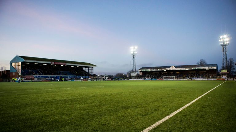 A view of Palmerston Park, the home of Scottish Championship side Queen of the South