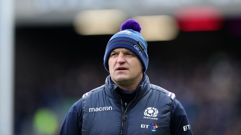 EDINBURGH, SCOTLAND - FEBRUARY 11: Gregor Townsend Head Coach of Scotland during the NatWest Six Nations match between Scotland and France at Murrayfield o