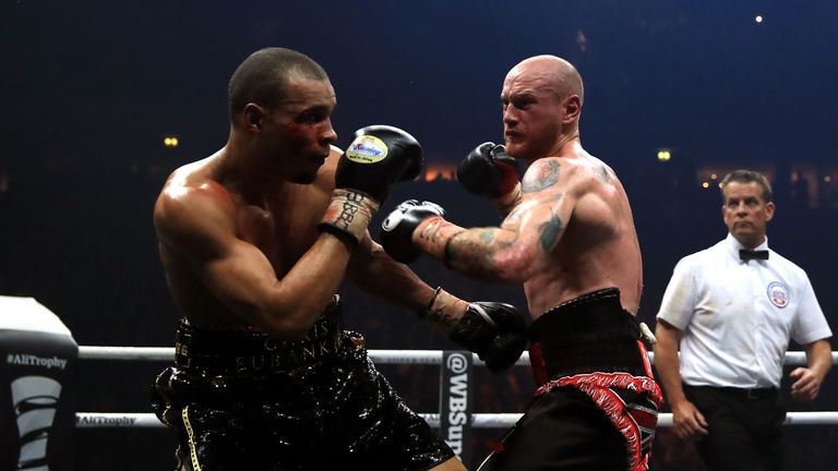 Chris Eubank (left) and George Groves