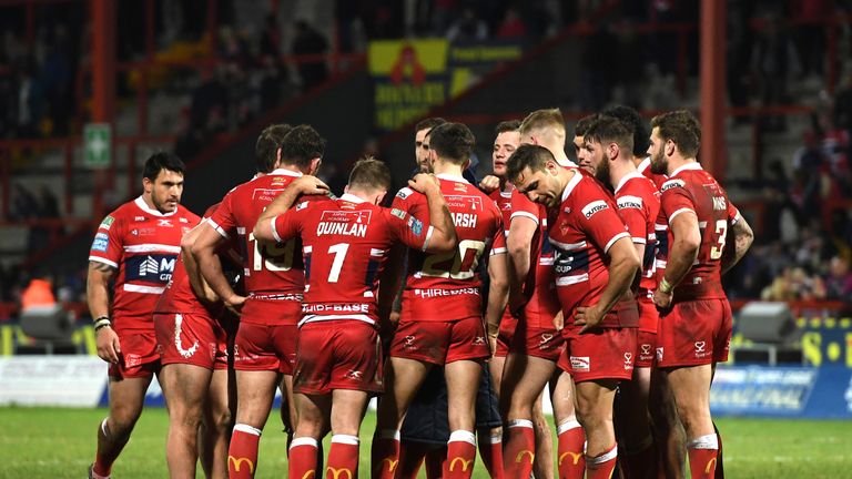 Hull KR reflect after their loss to  Wakefield