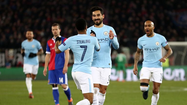 Ilkay Gundogan scored his second and City's fourth of the night with a stunning strike