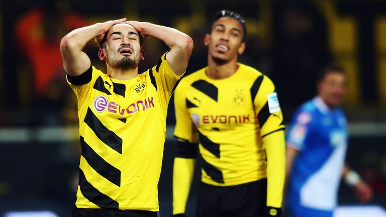 during the Bundesliga match between Borussia Dortmund and 1899 Hoffenheim at Signal Iduna Park on December 5, 2014 in Dortmund, Germany.