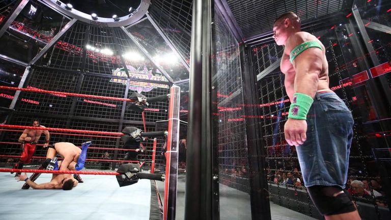 John Cena had his moments during the Elimination Chamber but was ultimately o the periphery